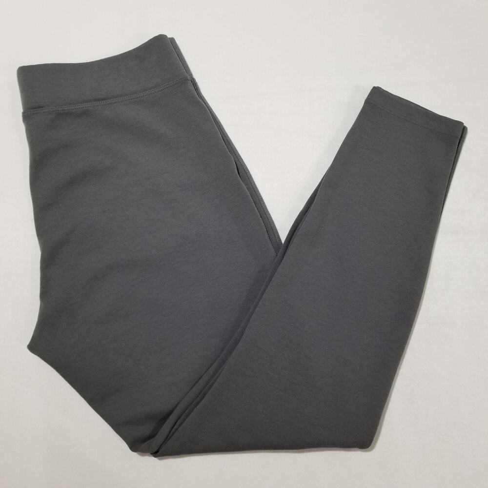 American Giant Ponte Slim Pants Womens 12 Gray Regular Inseam 27" Pro Modal